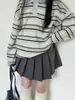 Moda Feminina Primavera 2026 Conjunto Estiloso Miu Style Vento Acadêmico Moletom Polo Saia Plissada Moda Versátil Tendência