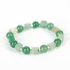 Pulseira Cubo Cristal Colorido Personalizado Transfronteiriço Simples Artesanal Elástica com Contas Douradas para Mulheres