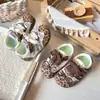 Estilo Otoño Antideslizante Velcro Suela Suave Guardería Estampado de Leopardo Zapatos de Bebé Zapatos Deportivos para Niñas Zapatos Casuales para Niños Marrón Individual