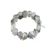 Pulsera Popular de Amor Aguamarina para Mujer, Pulsera de Alta Gama para Mujer, Corazón del Océano, Regalo del Día de San Valentín