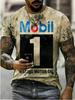 Camiseta holgada de manga corta estilo americano de verano para hombre, moderna camiseta de calavera urbana, personalizada para Halloween, con estampado 3D.