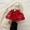Cordón Remaches Personalizados Gran Capacidad 2025 Casual Color Puro Nuevo Estilo Simple Moda Estilo Occidental Cruzado Hombro Bolso Cubo
