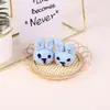 Nova boneca de tricô fofa brinquedo DIY multicolor criativo corrente para chupeta animal de algodão acessórios de joias de crochê