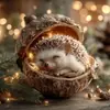 Decorações de Natal Esquilo Castanho Ouriço Transfronteiriças Enfeites para Árvore de Natal Acrílico Impresso Plano 2D