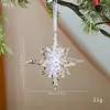Nuevo Colgante Transparente de Acrílico Ángel Copo de Nieve Árbol de Navidad Decoración Colgante Cristal de Hielo Transfronterizo de Navidad