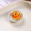 Imanes para refrigerador DIY, set de postre de tarta de huevo simulada, pequeños adornos de juguete de comida de resina, accesorios magnéticos para juego de simulación DIY