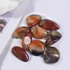 Fornecimento direto da fábrica de cristal natural ágata enrolada brincando com pedra rolante partículas grandes cabo de mão em estoque atacado
