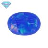 Huagang Gem OPAL Ovo em forma de pedra sintética OPAL Pedra nua OPAL artificial OPAL oval Pedra fundo plano FI02