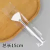 Herramientas de Belleza Spa DIY Forma de Abanico Ácido Frutal Aceite Esencial Brocha de Maquillaje Aplicador de Mascarilla Facial Aplicador de Esencia Paquete Individual Mango Largo