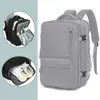 Mochila de Viagem Simples para Homens e Mulheres, Leve, Grande Capacidade, com Compartimento para Sapatos, Viagem de Negócios, Computador, Armazenamento Multifuncional