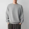 Sudadera básica de cuello redondo para hombre Mokamke, color liso, estilo smart casual, colección otoño 2026, sudadera básica simple para hombre 55975