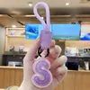 Llavero Colgante Creativo de Cuero con Letra Inglesa, Estilo Simple y Popular, Regalo de Decoración para Llavero de Bolsas de Coche de Pareja
