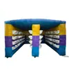 Trampolín Inflable con Tela Engrosada a Prueba de Explosiones, Red Protectora de Seguridad, Trampolín de Entretenimiento Familiar para Niños para Uso en Casa