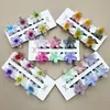 Clipes de Cabelo Coloridos de Flor de Plumeria de 4cm Mais Vendidos na Europa e América, Grampos de Cabelo Florais Transfronteiriços, Acessórios de Cabelo da Moda para Festas na Parte de Trás da Cabeça