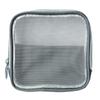 Bolsa de tocador transparente de malla, bolsa de maquillaje de viaje, bolsa de almacenamiento, bolsa organizadora de cosméticos y artículos de tocador transpirable estilo bolso de mano