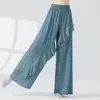 Camisa de Dança Unisex Original com Estilo Chinês Inspirado no Zen, Blusa Solta Plus Size para Prática de Dança Moderna