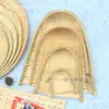 Materiais de Criação Ambiental de Outono para Jardim de Infância Decorações Penduradas Artesanais de Bambu Estilo Floresta Pá de Lixo Pintada Criativa DIY Decoração de Corredor Enfeites Pendurados