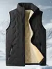 Novo conjunto masculino de três peças quentes para outono e inverno, atacado transfronteiriço: jaqueta colete de lã de cordeiro com gola alta, transfronteiriço ultrassônico