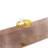 Libro Rojo Pequeño Mismo Estilo Oro de Arena Vietnamita Calado Moneda Caballo Mecedora Anillo Transferencia de Dinero Diseño de Anillo Joyería