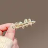 Clip Lateral de Gama Alta Mariposa de Cristal Pinza de Pato Simple y de Moda Pinza para Mechones de Cabello para Mujeres 2024 Nuevo Pinza para Flequillo Pasador