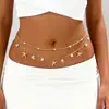 Estilo Océano Versátil Retro Concha Estrella de Mar Ocio Vacaciones Cuentas de Arroz Cadena para Cintura de Mujer Set Estilo Playa Transfronterizo Europeo y Americano