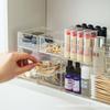 Armario con espejo para baño, caja de almacenamiento para pared, sin perforaciones, para artículos de tocador, cosméticos, lentes de contacto, desmaquillantes, algodón