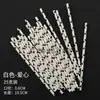 Canudos de papel coloridos descartáveis biodegradáveis criativos para decoração de suco coquetel drinks estrelas listras festa