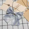 Set de Pajaritas JK para Mujer, Uniforme Estilo Japonés, Estilo Academia, Traje de Marinero Pre-Atado, Uniforme Escolar con Lazo, Cinta, Corbata Pequeña de Cola Larga