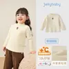 [Antibacterial y Cálido] Camiseta de Manga Larga de Cuello Alto para Niñas en Otoño e Invierno, Top para Niños Pequeños con Forro de Felpa, Camiseta Base para Niños