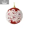 Bolas de Tecido Adesivas de Natal Enfeites de Árvore de Natal Bolas Coloridas de 8cm Decorações Penduradas de Natal Bolas Penduradas Decorações de Natal