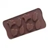 Molde de Silicona con Forma de Hoja de 8 Cavidades para Chocolate, Galletas, Dulces, Gelatina, Hielo, Molde Creativo de Resina