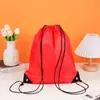 Calça à Prova d'Água com Bolso com Aba e Cordão 210D Poliéster Tecido Oxford Mochila Esportiva com Cordão Bolsa para Treinamento de Estudante Bolsa Publicitária Logo Personalizado
