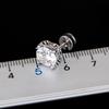Joias transfronteiriças aço titânio brincos de zircônia retrô aço inoxidável brincos de diamante de personalidade atacado