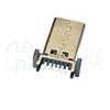 Conector Dip de Quatro Pinos Tipo Usbc Tipo 6 Pinos H6.8Mm Soquete de Carregamento Rápido Dedicado para Celular Tipo Plug-In Direto