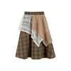 Conjunto Feminino Saia de Primavera 2025 Nova Saia Princesa para Menina Conjunto de Duas Peças Primavera e Outono Saia Branca Infantil