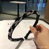 Diadema de Cuero Estilo Fragante Estilo Coreano Creativa Tejida a Mano Cadena de Diamantes Diadema Celebridad de Internet Elegante Diadema para Cabello Presionado para Mujer Accesorios para el Cabello