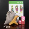 Raspador Triangular de Sândalo Dourado, Ferramenta de Massagem de Sândalo para Acupressura, Ferramenta Triangular de Madeira para Uso no Corpo Inteiro no Rosto, Pescoço e Cintura