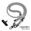 Lanyard para colgar en el cuello del teléfono móvil se puede llevar cruzado anticaída universal con clip trasero funda tejida para teléfono móvil lanyard en stock al por mayor