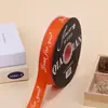 Fita de Embalagem de Flores da Moda Fita de Embalagem de Presente de Poliéster Inglês Fita de Embalagem de Acessórios Têxteis Multicor