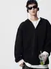 Moletom com Capuz Estilo Americano Preguiçoso Gola Grande Costura para Homens e Mulheres na Primavera e Outono Solto Emagrecedor Falso Duas Peças Jaqueta Casual