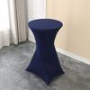 Funda Elástica para Mesa de Alta Gama de Cuatro Patas Boda Hotel Mesa de Cóctel Falda Transfronteriza Redonda Cubierta Alta para Mesa de Bar Hecho a Medida