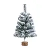 Decorações de Natal transfronteiriças, árvores de Natal flocadas e densas em vários tamanhos, enfeites para casa, árvores de Natal de mesa