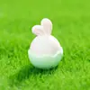 Micro-Paisagem Resina Pequenos Enfeites Desenho Animado Fofo Ovo de Páscoa Coelho Boneco Decoração de Coelho Fofo para Desktop Carro