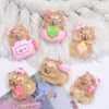 Capibara con Lazo Luminoso Accesorios de Resina Pegamento Crema DIY Pasador Agujero Zapato Cuerda para el Cabello del Zapato Hebilla de Zapato Accesorios Lote
