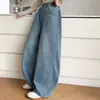 Calças Jeans para Meninas do Ensino Fundamental Primavera 2026 Novo Estilo Calças Largas Infantis para Meninas Calças Super Estilosas Estilo Coreano para Primavera