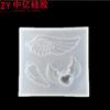 Forma de asa Cristal Epóxi UV cola silicone molde jóias telefone móvel shell acessórios espelho S105