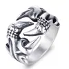 Europa y Estados Unidos nuevo anillo de garra de dragón de acero de titanio tendencia de personalidad punk anillo de garra mágica de acero inoxidable suministro directo de fabricantes