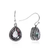Pendientes de Ojo de Gato Moonlight para Moda Amazon Transfronteriza Pendientes de Cristal de Diamante de Vidrio Forma de Gota Pendientes de Clip para Oreja de Cristal de Imitación