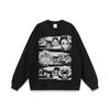 Camiseta de manga corta informal con estampado de anime de estilo americano, estilo hip hop de calle, de tendencia nacional, holgada y combinable para hombre y mujer, de media manga para verano.