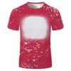 2022 nueva camiseta de manga corta para hombre y mujer con patrón de moda de transferencia térmica 3D personalizado de cuello redondo